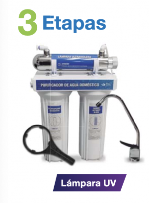 607660 PURIFICADOR 3 ETAPAS 1 GPM AQUEX  UV-30