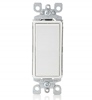 Apagador sencillo Decora de 15 A conexión a tierra almendra claro 5601-2W