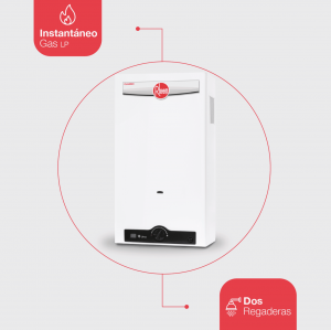 Calentador de paso 13 Litros/min A Gas Lp marca RHEEM