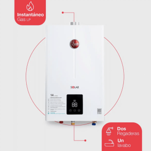 Calentador de paso Rheem 14 Litros a gas LP RHTF-CHN14P