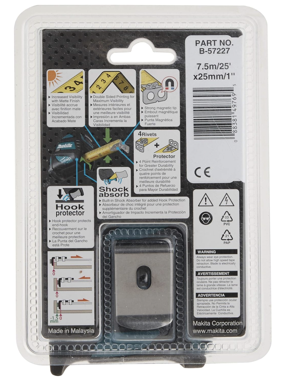 B-57227 Cinta métrica makita 7.5 metros - Image 2