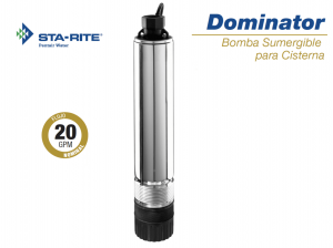 BOMBA SUMERGIBLE TUBO   1/2HP 220 V S.RITE 20DOM05221+1