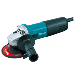Mini esmeriladora angular Makita 9554HNG de 4-1/2 pulgadas y 710W para corte y desbaste profesional de metal.