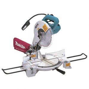 Sierra de inglete compuesto Makita LS1040FX1 de 1,650W para cortes precisos en madera y aluminio